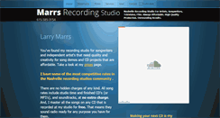 Desktop Screenshot of marrsrecording.com